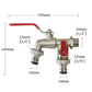 🔥 Hot sale 50% OFF🔥Universal Stainless Steel Double Outlet Garden Water Faucet