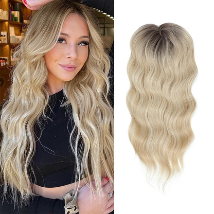 🔥HOT SALE 50% OFF🔥Wavy Clip-In Hair Topper with Bangs for Thinning Hair
