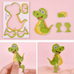 🧩Educational 3D Cartoon Puzzle - 57 Interlocking Pieces with Vibrant Characters for Creative Learning 🎨👧