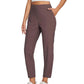 👖50% OFF NOW! Women's High‑Waisted Elastic Pants with Zipper Pockets – Stretchy Wrinkle‑Resistant Cropped Trousers, Casual Work Travel Slim Fit Pants for Daily Outdoor Activities