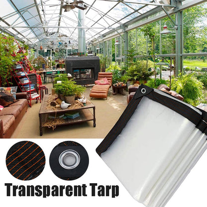 🏡 Wrap Up Your Patio for Winter – Transparent Weatherproof Tarpaulin. Retains Heat, Lets Light In. Half Price. Free UK Delivery