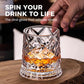 🥛💎Hot Sale 50% OFF✨🔥360° Rotating Whiskey Glass Tumbler