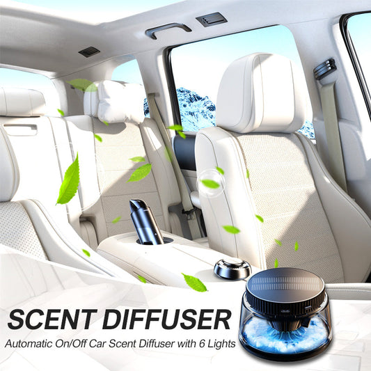 Automatic On/Off Car Scent Diffuser with 6 Lights