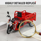 Pull-Back Electric Tricycle Toy with Sound & Light
