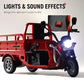 Pull-Back Electric Tricycle Toy with Sound & Light
