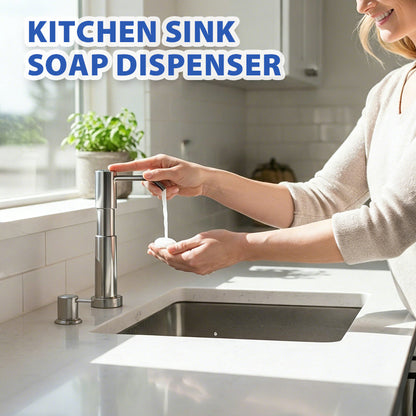 🔥LAST DAY50% OFF🔥 Quick-Install Kitchen Sink Soap Dispenser – Direct-Draw Tube, Upgraded Power Pump – Tool-Free Install, 360° Swivel Spout – Fits Most Sinks! 🧼✨