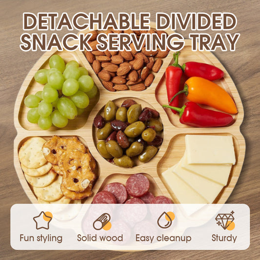 Detachable Divided Snack Serving Tray