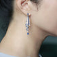 Vintage Satin Stud Earrings