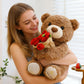 🔥 Hot Sale 50% OFF 💖Animal Bear Gift with Rose Flower Bouquet