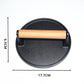🍳 50% OFF! 🔥 Cast Iron Steak & Burger Press with Wooden Handle – Even Heat Distribution, Perfect Grill Marks & Easy Clean – Restaurant-Quality Results at Home 🥩✨