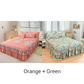 📢📢50% discount!! ⏰ 3-piece ruffled bed skirt set 🛏️