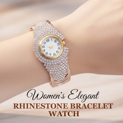 Women's Elegant Rhinestone Bracelet Watch