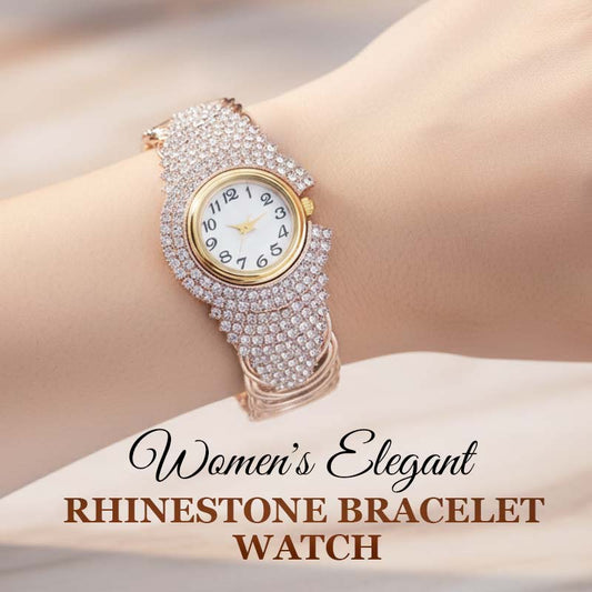Women's Elegant Rhinestone Bracelet Watch