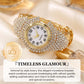Women's Elegant Rhinestone Bracelet Watch