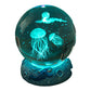 Luminous Crystal Ball Night Lamp with Resin Base