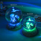 Luminous Crystal Ball Night Lamp with Resin Base