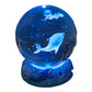 Luminous Crystal Ball Night Lamp with Resin Base
