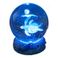 Luminous Crystal Ball Night Lamp with Resin Base
