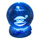 Luminous Crystal Ball Night Lamp with Resin Base