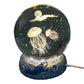 Luminous Crystal Ball Night Lamp with Resin Base