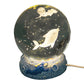 Luminous Crystal Ball Night Lamp with Resin Base