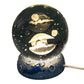 Luminous Crystal Ball Night Lamp with Resin Base