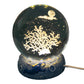 Luminous Crystal Ball Night Lamp with Resin Base