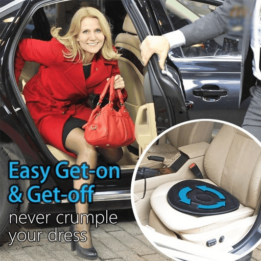 🪑✨ 360° Rotating Seat Cushion - Ergonomic Support for Office Chair and Car with Memory Foam Core 🔄💺