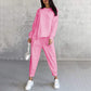 ⏰ Now only 50% off!🔥Women Long-Sleeve Irregular Hem Sweatshirts & Pants Set