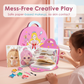 👑 50% OFF NOW! 🎨 Princess Makeup & Diamond Painting Craft Kit – Mess-Free Paper Play, Realistic Fun for Girls ✨