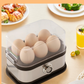 🥚 50% OFF NOW! 🍳 Multifunctional Egg Steamer with Clear Lid – Boil, Poach or Omelet, Auto Shut-Off & Compact Design ✨