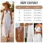 👗 🌞 Halter Backless Tiered Maxi – Deep V, Adjustable & Flowy Boho (Black/White/Yellow) 🏖️
