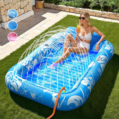 ⏳Limited-time offer: 50% off💥Inflatable pool lounger with cushion