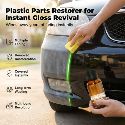⏳LAST DAY SALE: ￡6.99!!💥Car Plastic Parts Crystal Coating Restorer