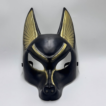 🥳2026 HOT SALE🥳💞50K+ SOLD!⚡ 50% OFF! Hand-Sculpted Anubis Cosplay Mask – 100% handmade, eco-friendly resin. Faux gold leaf accents, adjustable fit. A unique artifact for collectors & cosplayers. 🏺✨