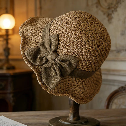 🥳SUMMER HOT SALE🥳💞50K+ SOLD!💥50% OFF! 🔥 Elegant Woven Straw Sun Hat with Bow – Breathable, Foldable & Perfect for Beach & Travel 👒