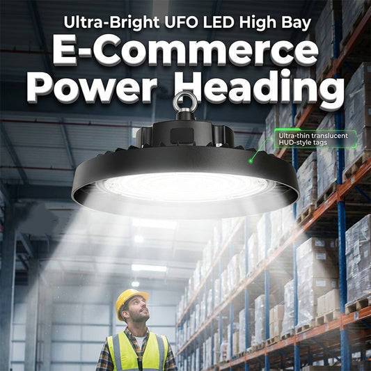 💡🏭 UFO LED High Bay Light – 100W, 160lm/W, 220V, for Industrial, Warehouse & Large Spaces 🏭✨