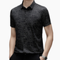 Chic Abstract Geometric Pattern Short Sleeve Lapel Shirt for Men