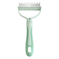 🥳2026 HOT SALE🥳💞50K+ SOLD!🐕💨50% OFF! Dual-Sided Pet Grooming Rake – 9-tooth for mats, 17-tooth for shedding. Skin-safe rounded teeth, ergonomic grip. Less mess, more cuddles. ✨🧡