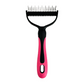 🥳2026 HOT SALE🥳💞50K+ SOLD!🐕💨50% OFF! Dual-Sided Pet Grooming Rake – 9-tooth for mats, 17-tooth for shedding. Skin-safe rounded teeth, ergonomic grip. Less mess, more cuddles. ✨🧡