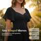 🥳2026 HOT SALE🥳💞50K+ SOLD!👗🎀 50% OFF! Puff Sleeve Backless Bow Tie Dress – Twist-front, A-line silhouette. Flattering & breathable. Perfect for summer parties or holidays. 🌸✨