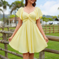 🥳2026 HOT SALE🥳💞50K+ SOLD!👗🎀 50% OFF! Puff Sleeve Backless Bow Tie Dress – Twist-front, A-line silhouette. Flattering & breathable. Perfect for summer parties or holidays. 🌸✨