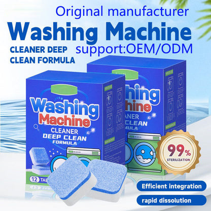 🧼 Washing Machine Cleaner Tablets | Deep Clean & Deodorize Front & Top Loaders |