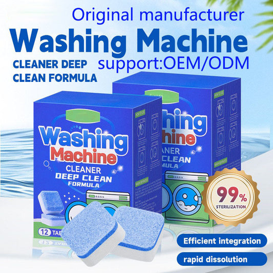 🧼 Washing Machine Cleaner Tablets | Deep Clean & Deodorize Front & Top Loaders |