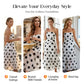 🥳HOT SALE🥳💞50K+ SOLD!💥50% OFF! 🔥 Polka Dot Strapless Dress – Flowy, Lightweight & Perfect for Beach Vacations 🏖️🌸✨