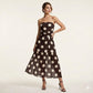 🥳HOT SALE🥳💞50K+ SOLD!💥50% OFF! 🔥 Polka Dot Strapless Dress – Flowy, Lightweight & Perfect for Beach Vacations 🏖️🌸✨