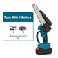 ⚡50% OFF NOW ! 🌳6-inch Cordless Mini Chainsaw with 1 Batteries🌲