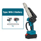 ⚡50% OFF NOW ! 🌳6-inch Cordless Mini Chainsaw with 1 Batteries🌲