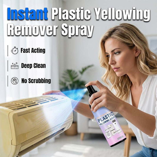 🏖️Summer Cool Deal: ONLY ￡7.99!💃🧴 Multi‑Purpose Plastic Yellowing Remover Spray – From Yellowed to Bright White in Seconds! ✨💪 No scrubbing, no replacing – just spray, wait, and restore. 🛠️🟡