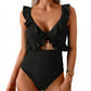 🏖️Summer Hot Sale 50% OFF🌊Women’s Tummy-Control One-Piece Swimsuit💃Flattering V-Neck🩱Ruched Slimming Design